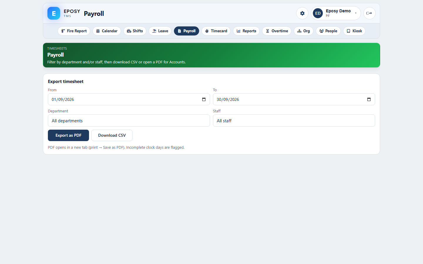 Payroll